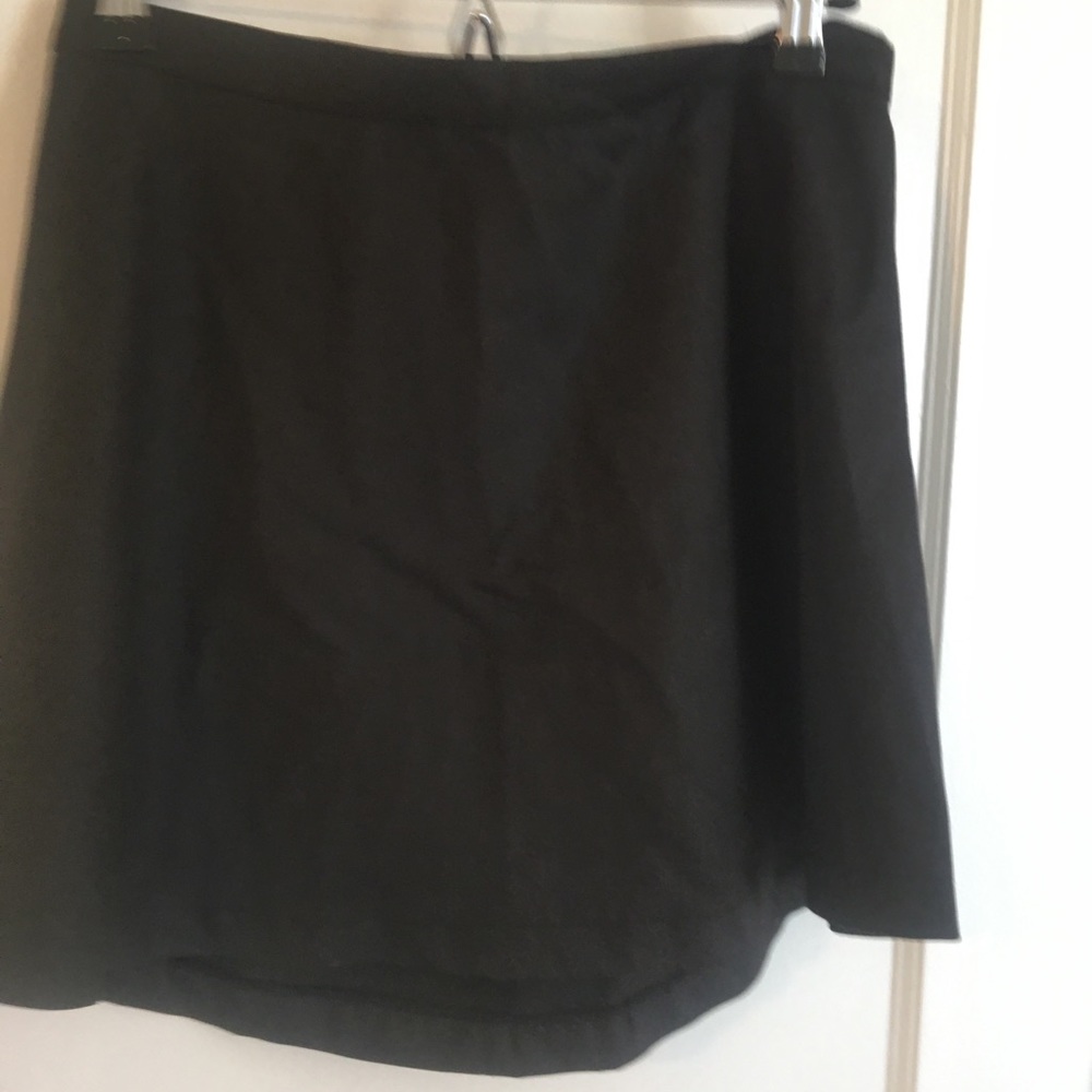 Reformation black mini circle skirt—size Large
